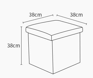 Collapsible Ottoman - Hidden Storage, Seat & Foot Stool